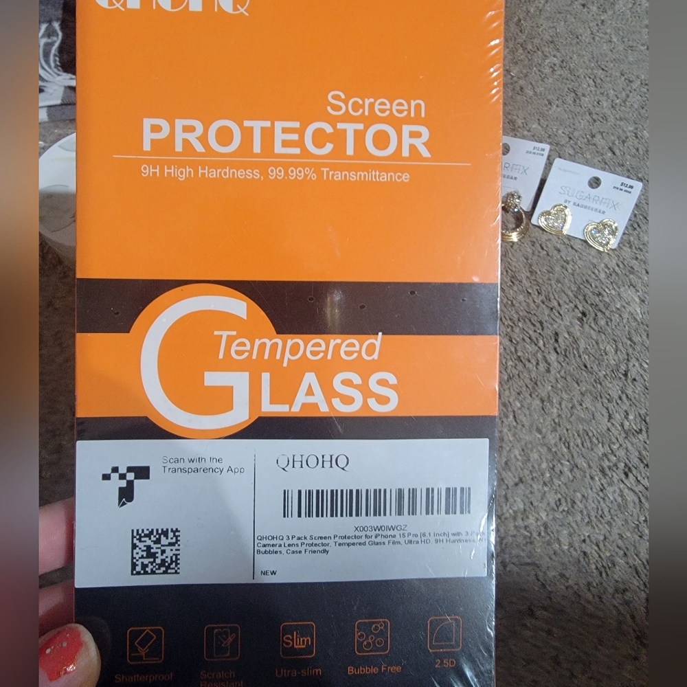 3 pak IPHONE 15 screen protectors